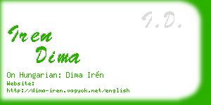 iren dima business card